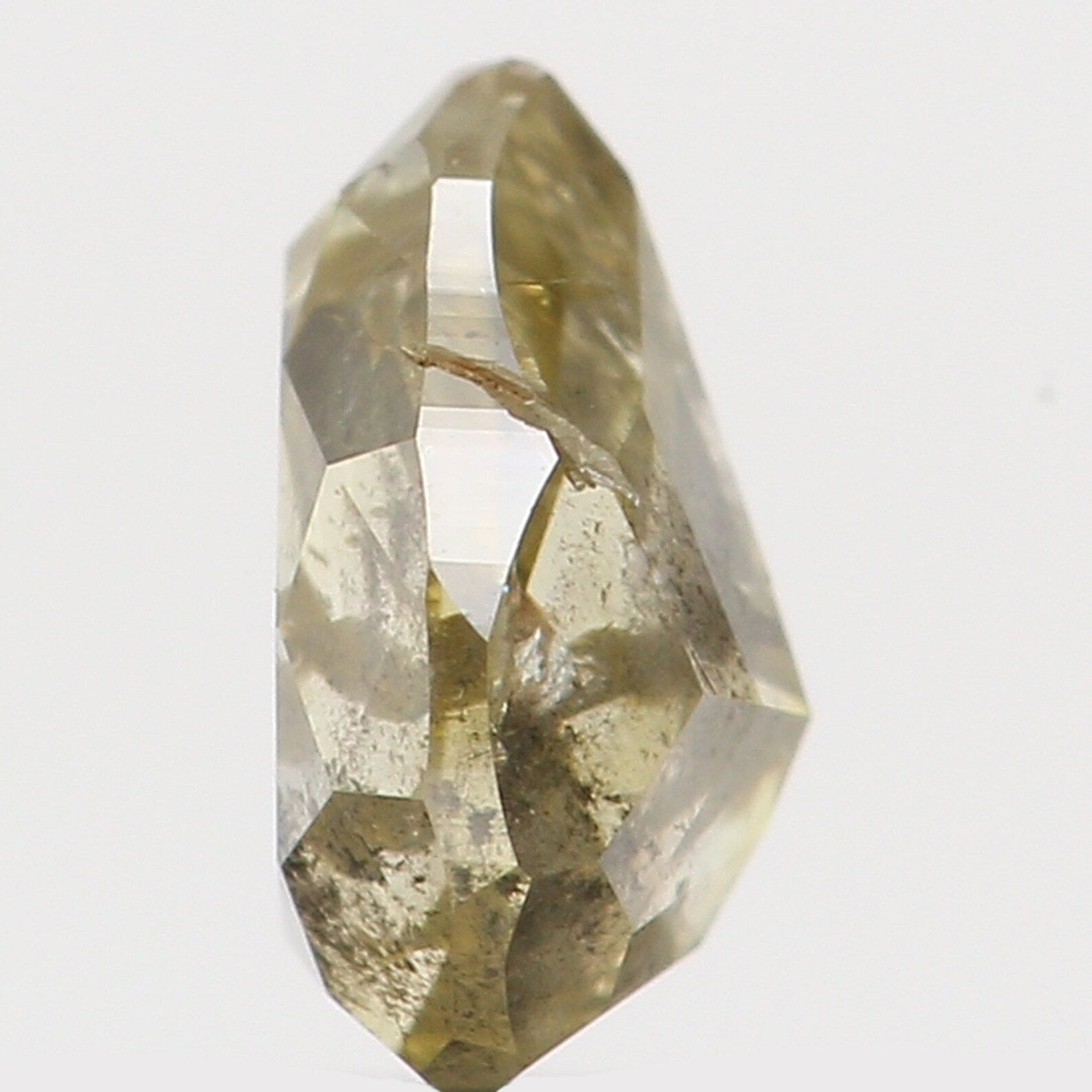 0.25 Ct Natural Loose Diamond Pear Green Color I1 Clarity 4.57 MM N7647