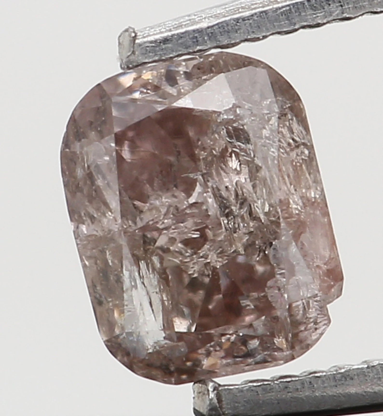 0.18 Ct Natural Loose Cushion Shape Diamond Brown Pink Color Cushion Cut Diamond 3.60 MM Natural Loose Cushion Brilliant Cut Diamond N8159