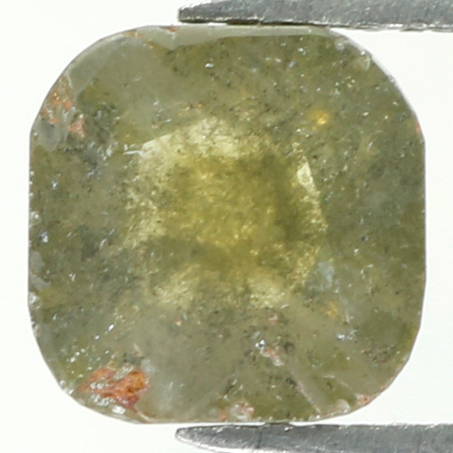1.23 Ct Natural Loose Diamond, Cushion Diamond, Green Diamond, Grey Diamond, Polished Diamond, Real Diamond, Rustic Diamond N9657