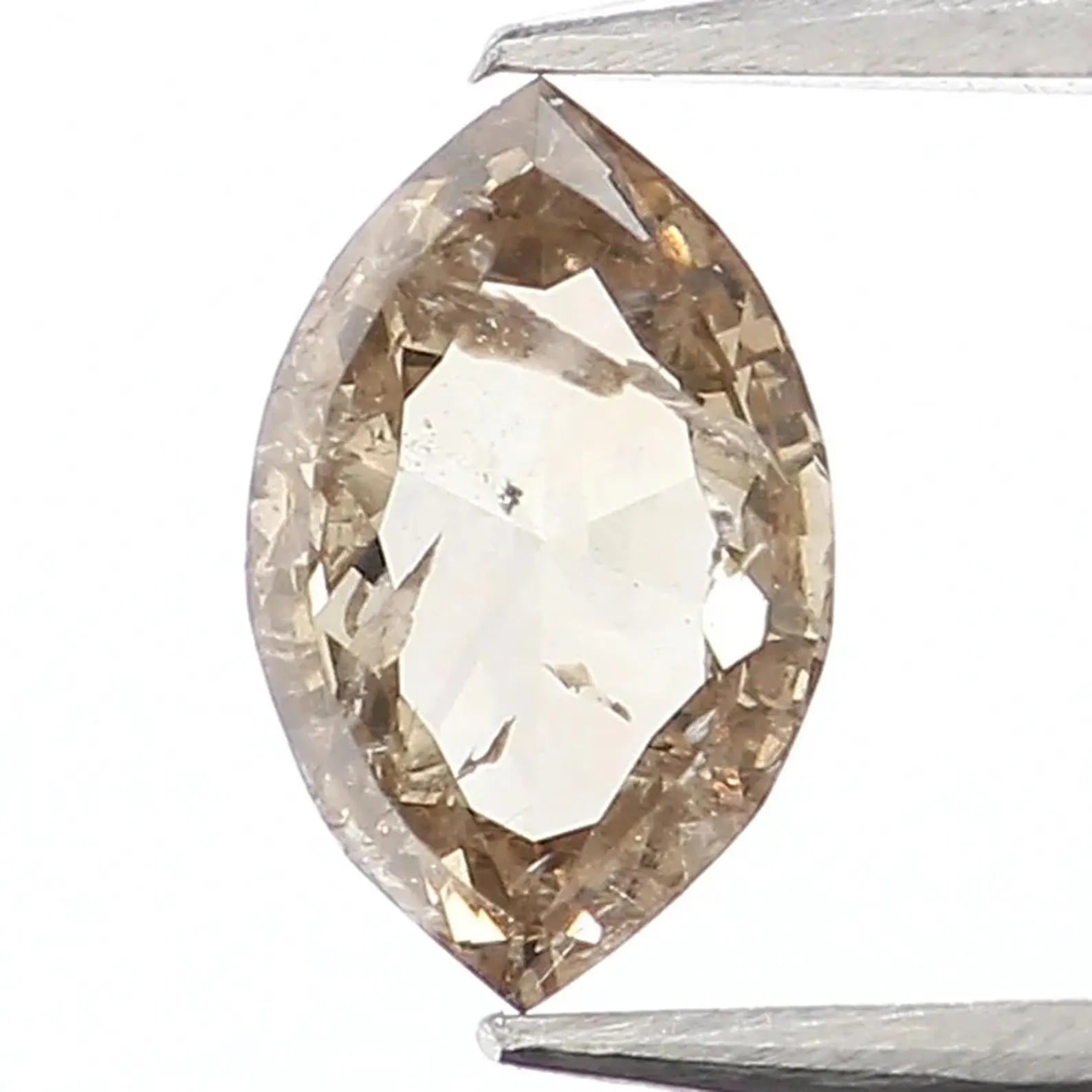 0.40 CT Natural Loose Marquise Shape Diamond Brown Color Marquise Cut Diamond 6.05 MM Natural Brown Color Marquise Rose Cut Diamond NQ611