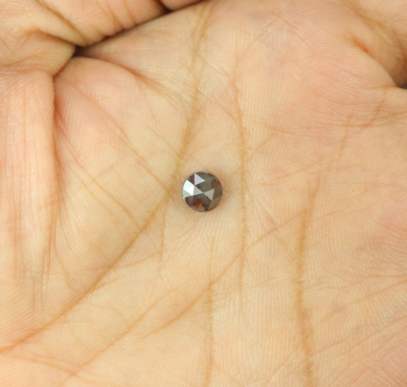 0.76 Ct Natural Loose Round Rose Cut Diamond Brown Color Round Shape Diamond 5.35 MM Natural Loose Diamond Round Rose Cut Diamond N8912
