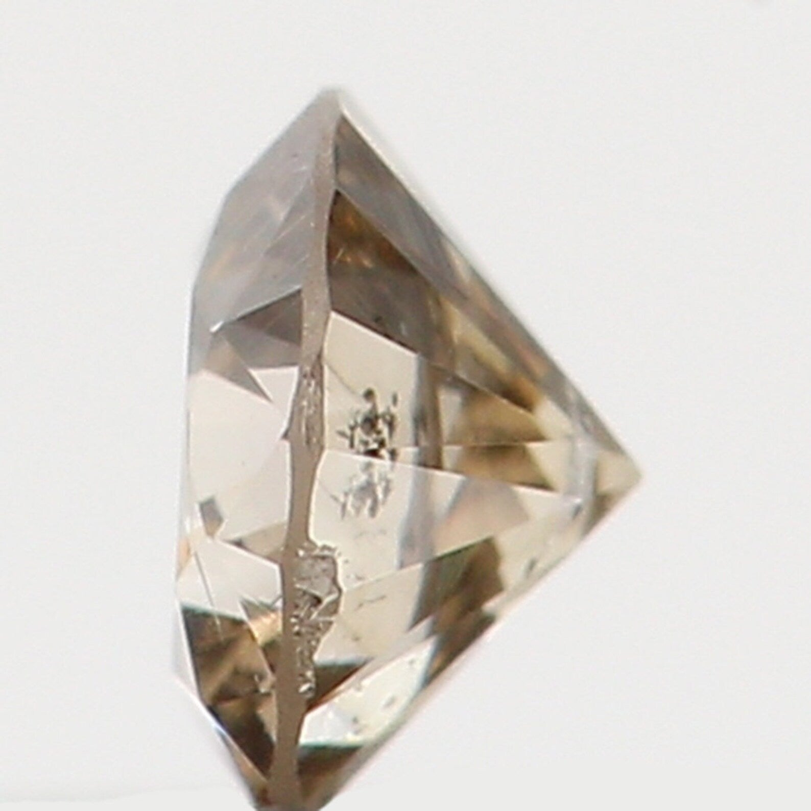 0.08 Ct Natural Loose Diamond Round Brown Color I2 Clarity 2.80 MM N7363