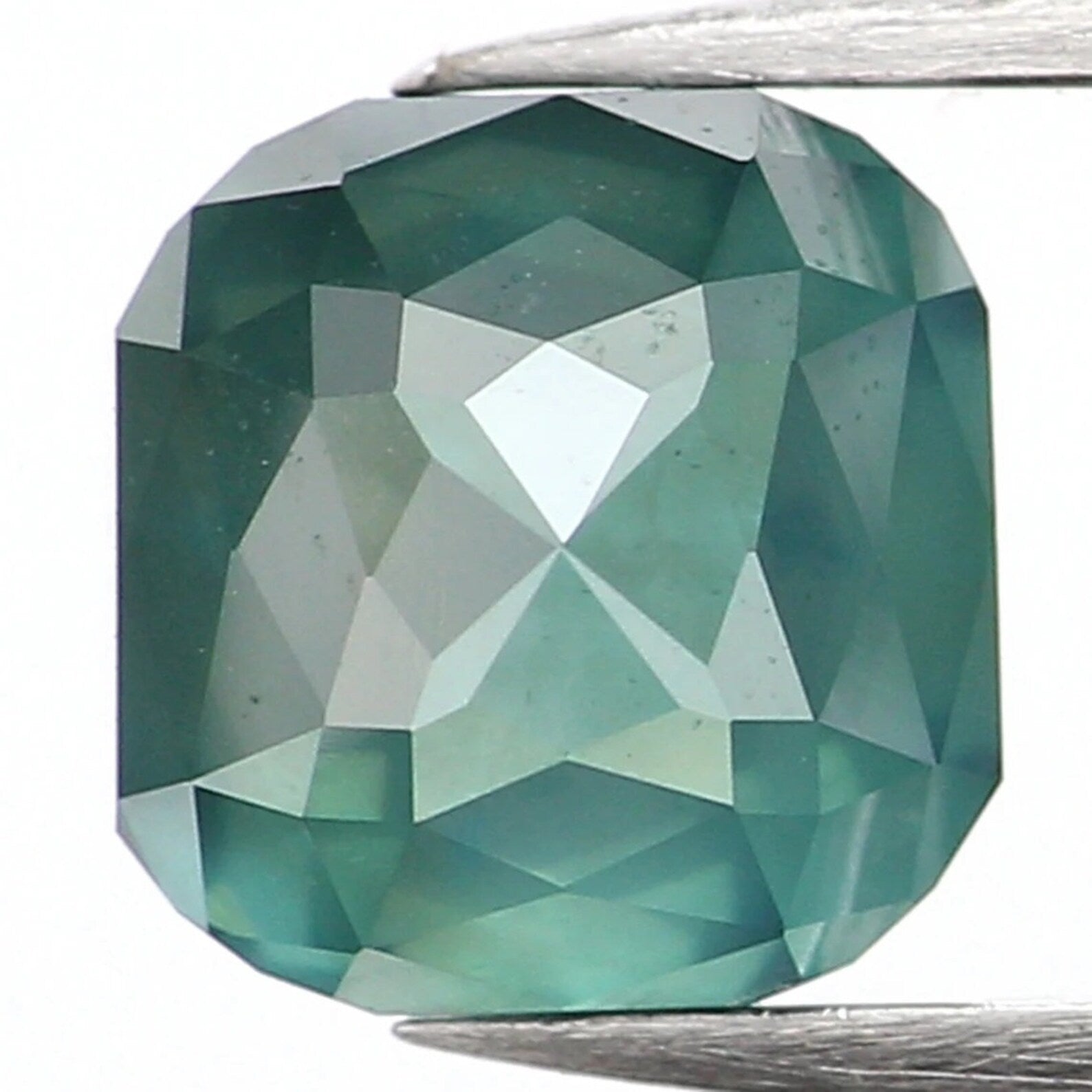 0.87 Ct Natural Loose Cushion Shape Diamond Blue Color Cushion Cut Diamond 5.00 MM Natural Loose Diamond Cushion Rose Cut Diamond QN9848