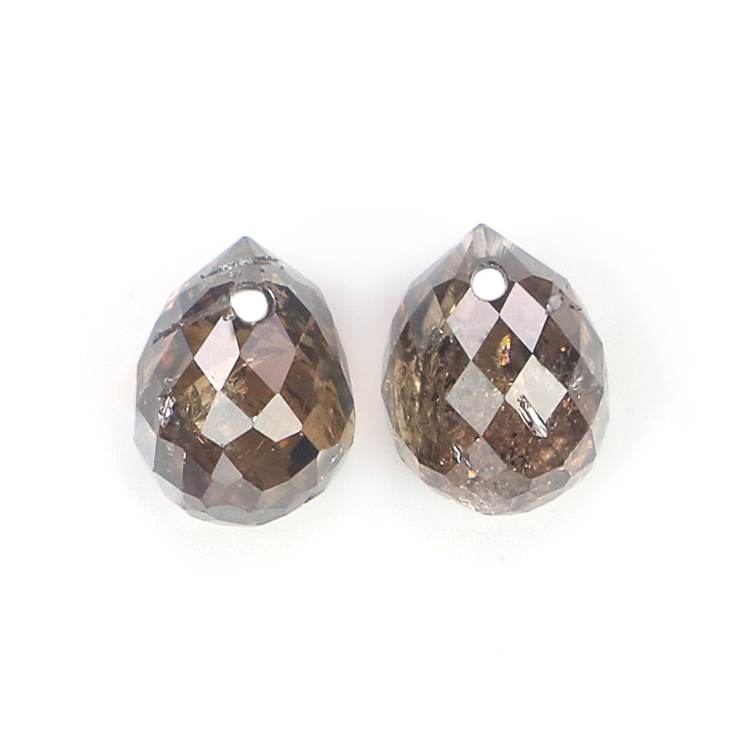 1.13 Ct Natural Loose Briolette Shape Diamond Brown Color Drop Diamond 3.50 MM Natural Loose Brown Color Diamond Briolette Cut Diamond L145