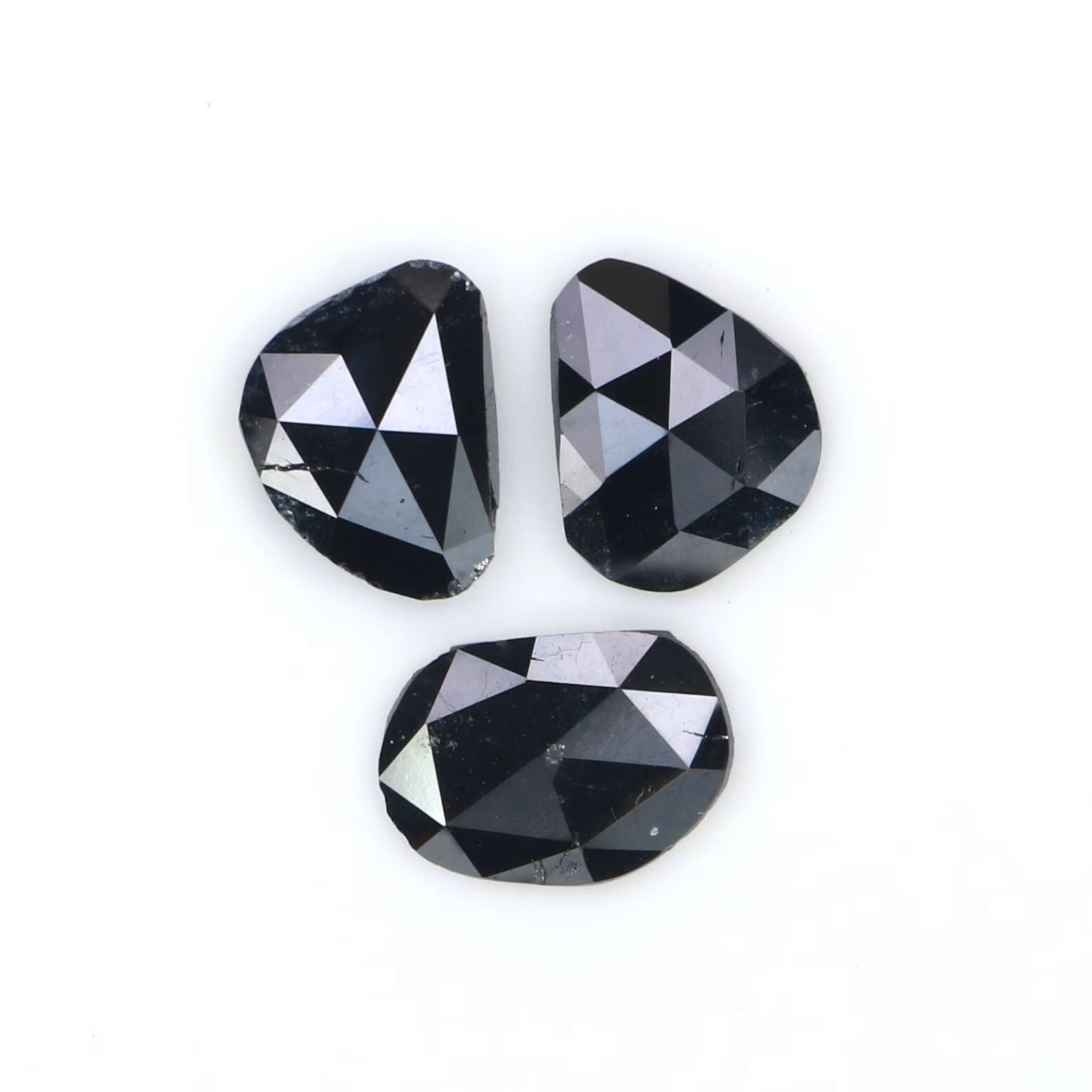 Natural Loose Slice Diamond, Natural Loose Diamond, Slice Black Color Diamond, Rose Cut Diamond, Irregular Cut 1.11 CT Slice Shape N2257
