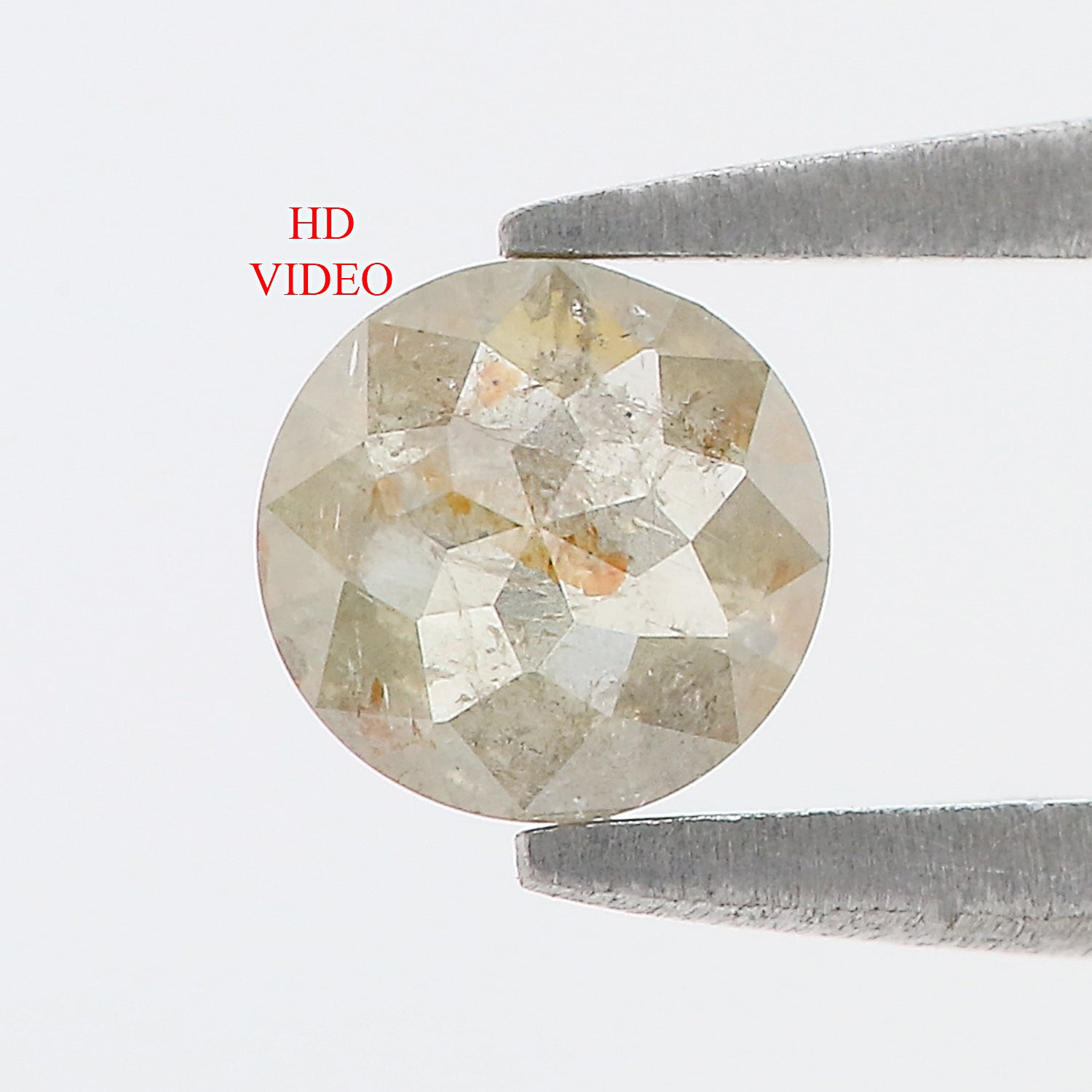 0.63 CT Natural Loose Round Rose Cut Diamond Brown Color Round Shape Diamond 5.15 MM Natural Loose Grey Color Round Rose Cut Diamond LQ2194