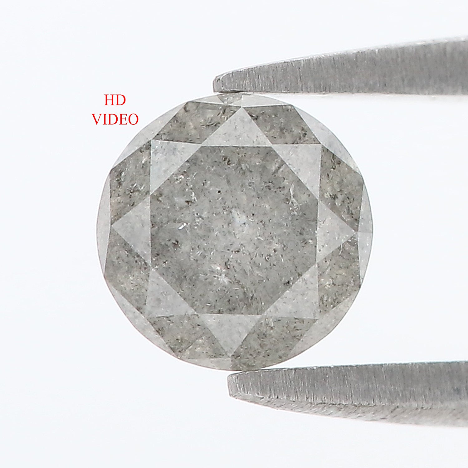 0.92 CT Natural Loose Round Shape Diamond Salt And Pepper Round Cut Diamond 6.20 MM Natural Loose Diamond Round Brilliant Cut Diamond LQ1201