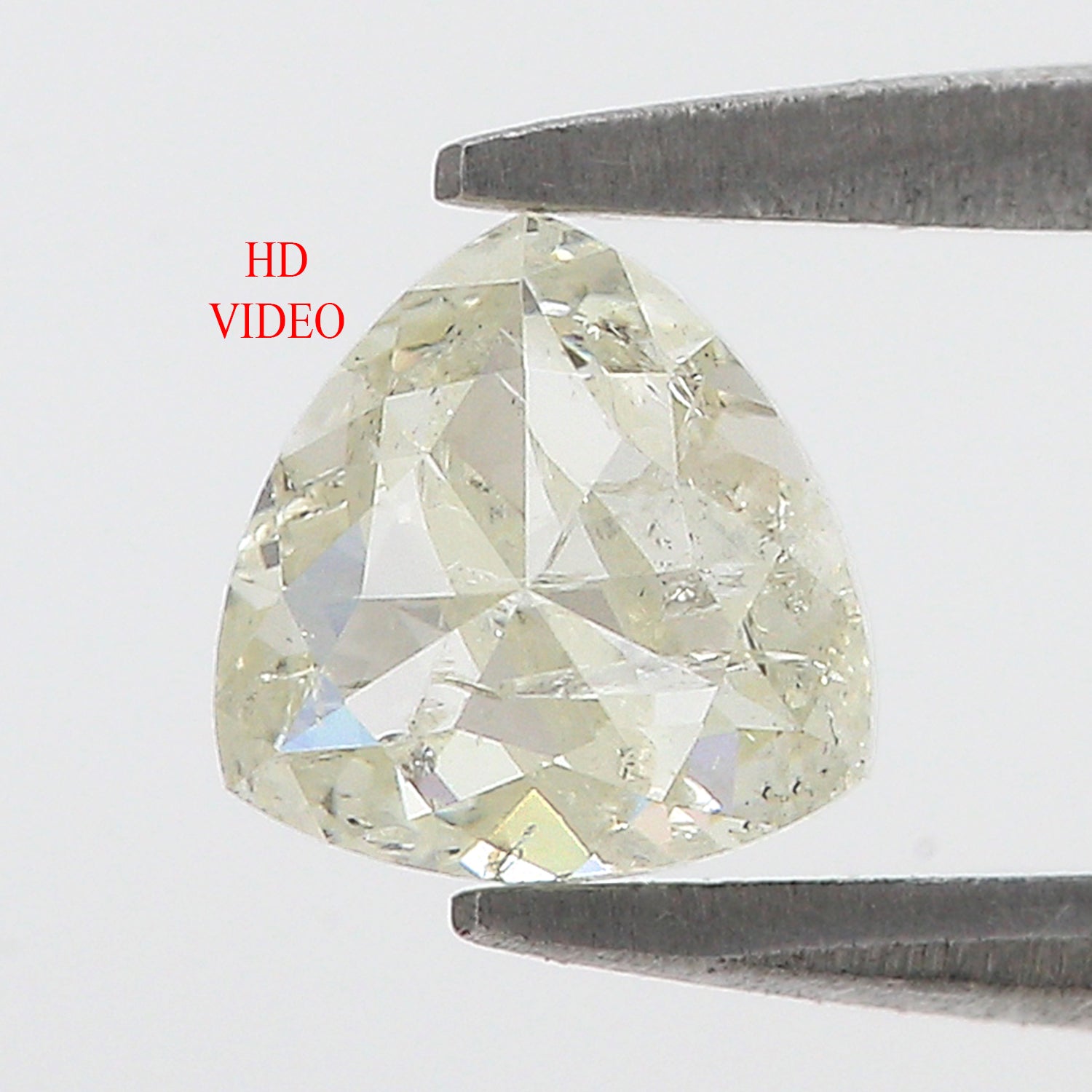 1.02 CT Natural Loose Triangle Shape Diamond Yellow Color Triangle Cut Diamond 5.85 MM Natural Yellow Color Triangle Rose Cut Diamond L3510