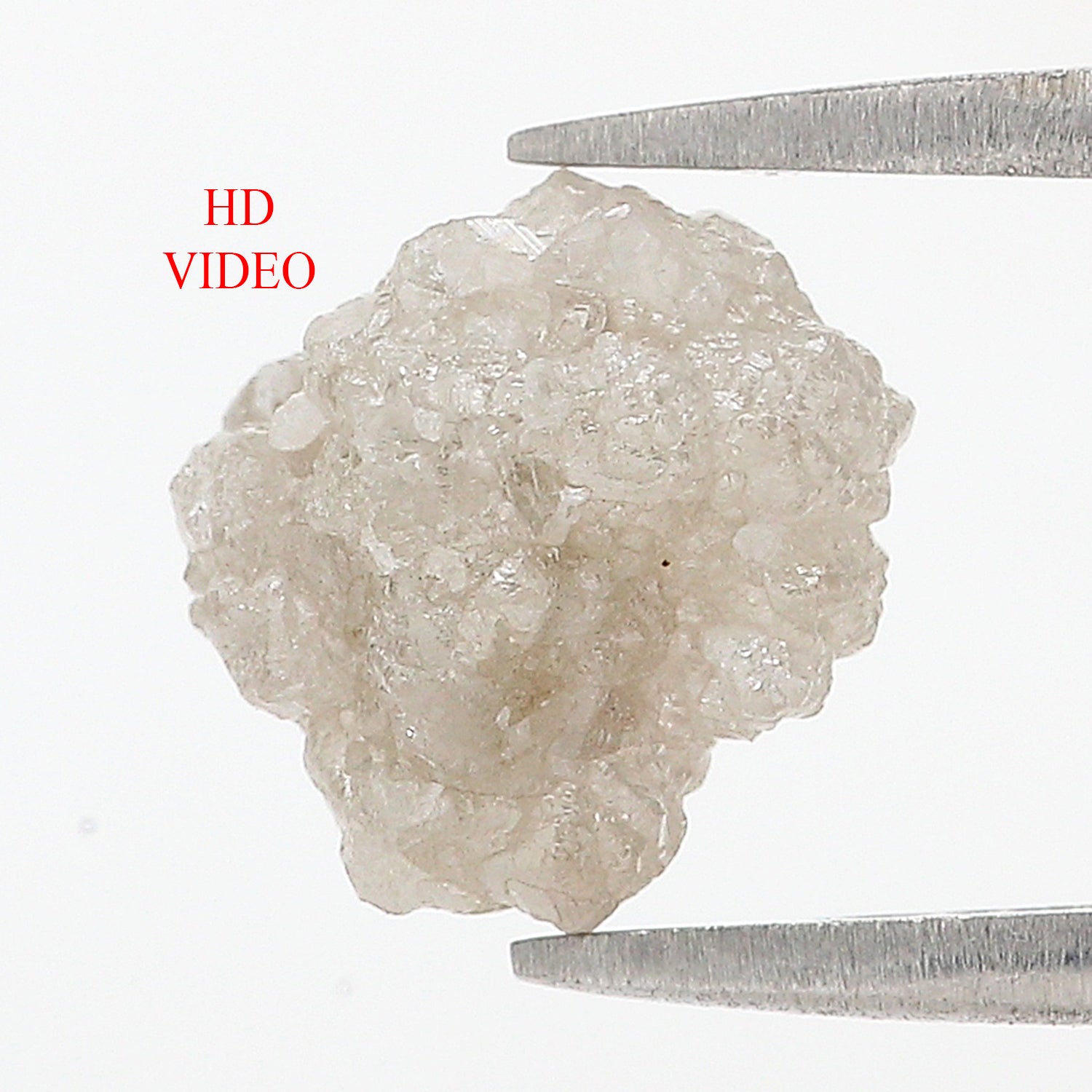 4.42 CT Natural Loose Rough Shape Diamond Ice Grey Color Irregular Cut Diamond 9.90 MM Natural Loose Grey Color Rough Shape Diamond N9754
