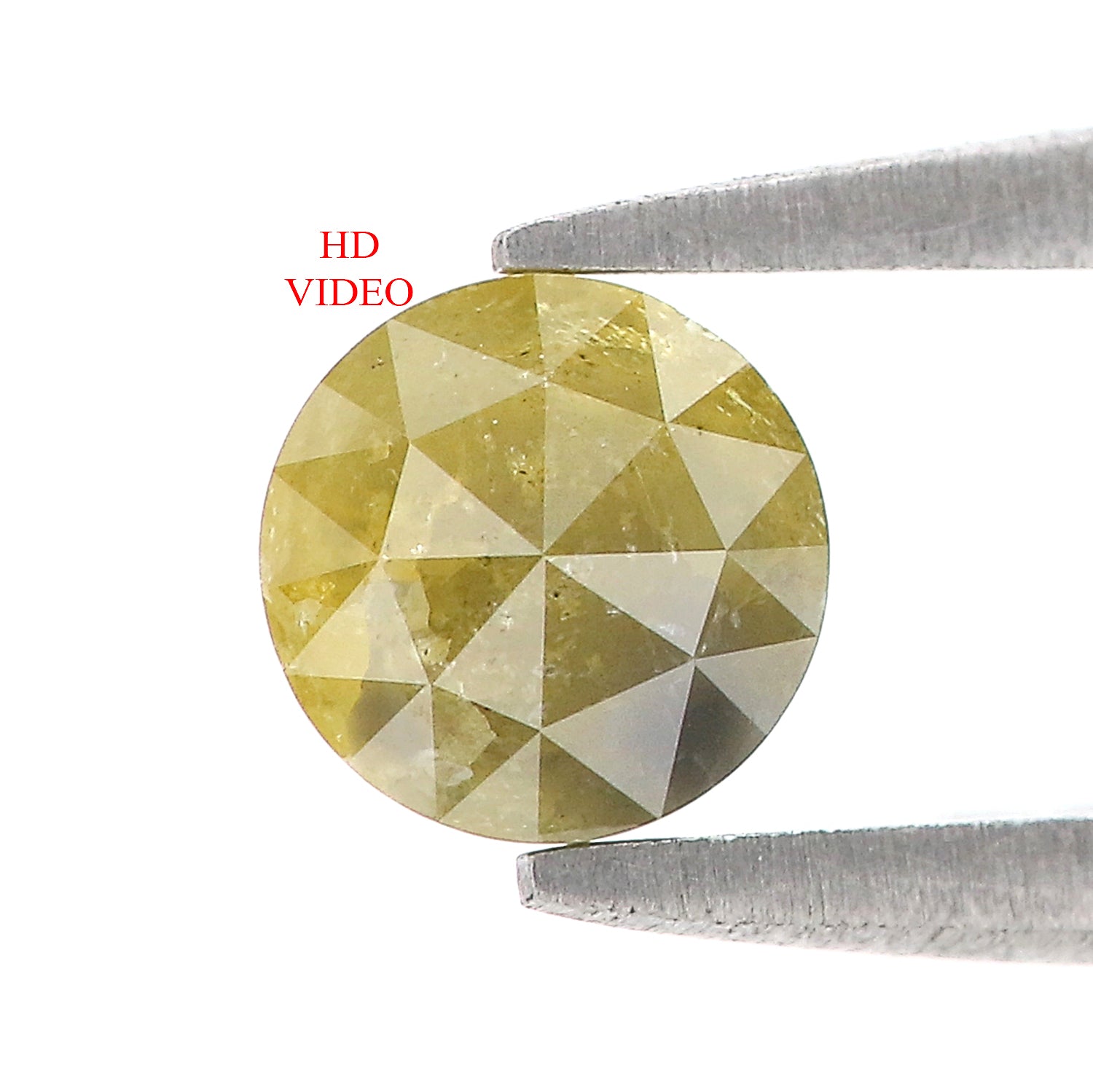 0.70 CT Natural Loose Round Rose Cut Diamond Yellow Color Round Shape Diamond 5.20 MM Natural Yellow Color Round Rose Cut Diamond LQ7810