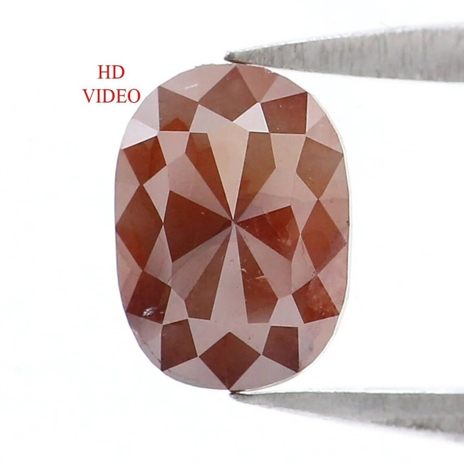 0.82 CT Natural Loose Oval Cut Diamond Brown Color Oval Diamond 6.75 MM Natural Loose Diamond Brown Color Oval Rose Cut Shape Diamond NQ7864