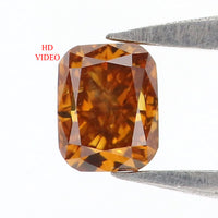 Natural Loose Cushion Diamond Yellow Brown Color 0.23 CT 3.75 MM Cushion Shape Rose Cut Diamond L8610