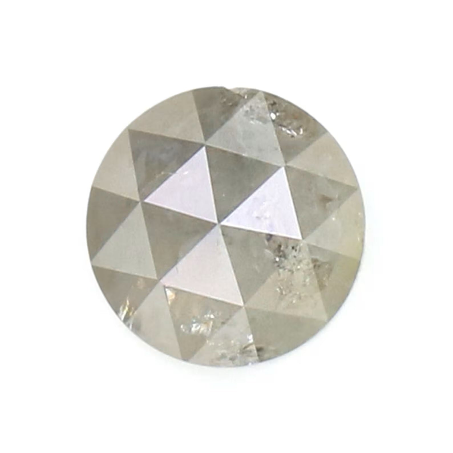 0.70 CT Natural Loose Round Rose Cut Diamond Grey Color Round Cut Diamond 5.20 MM Natural Loose Diamond Round Rose Cut Shape Diamond N8918