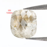 Natural Loose Cushion Gray Color Diamond 0.70 CT 6.60 MM Cushion Shape Rose Cut Diamond L7126