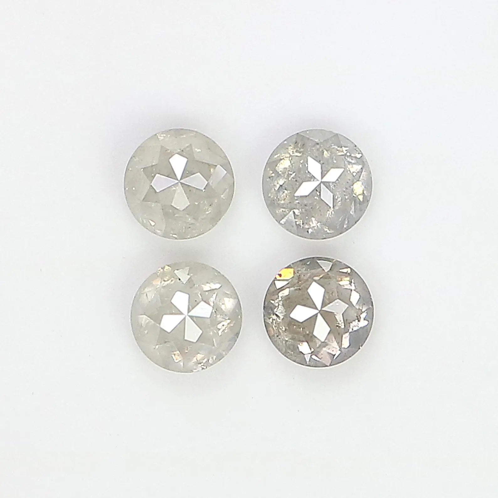 0.95 CT Natural Loose Round Rose Cut Diamond Grey Color Round Shape Diamond 3.55 MM Natural Loose Grey Color Round Rose Cut Diamond NQ2573