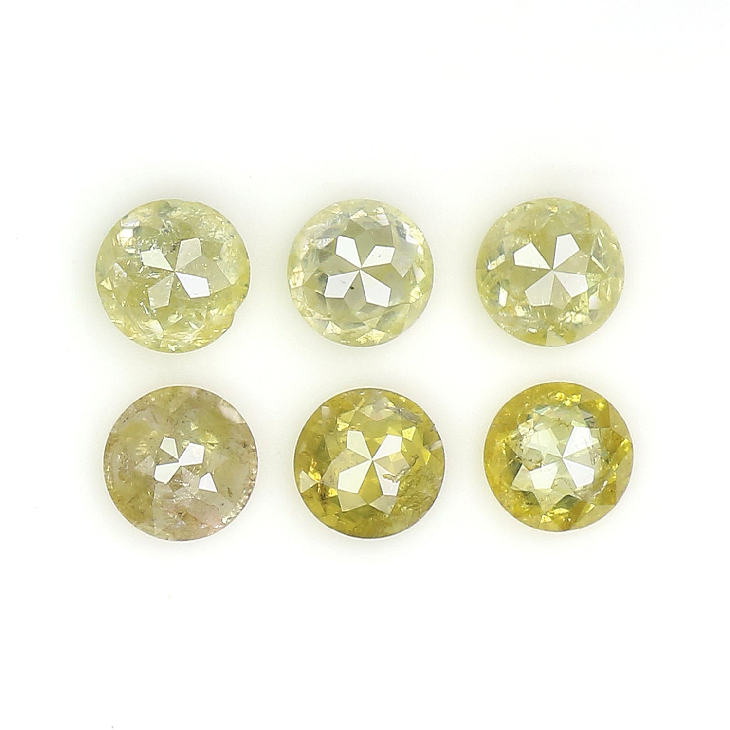 0.98 CT Natural Loose Round Rose Cut Diamond Yellow Color Round Shape Diamond 3.10 MM Natural Yellow Color Round Rose Cut Diamond LQ4485