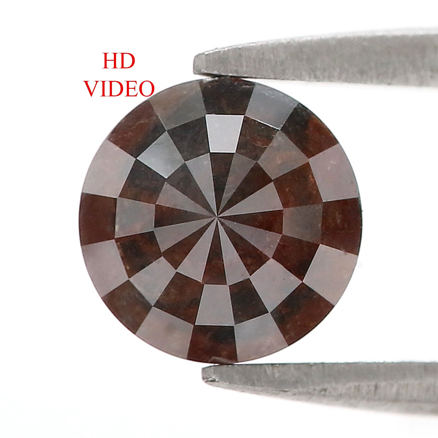 1.60 CT Natural Loose Round Rose Cut Diamond Brown Color Round Shape Diamond 6.95 MM Natural Loose Diamond Round Rose Cut Diamond LQ8217