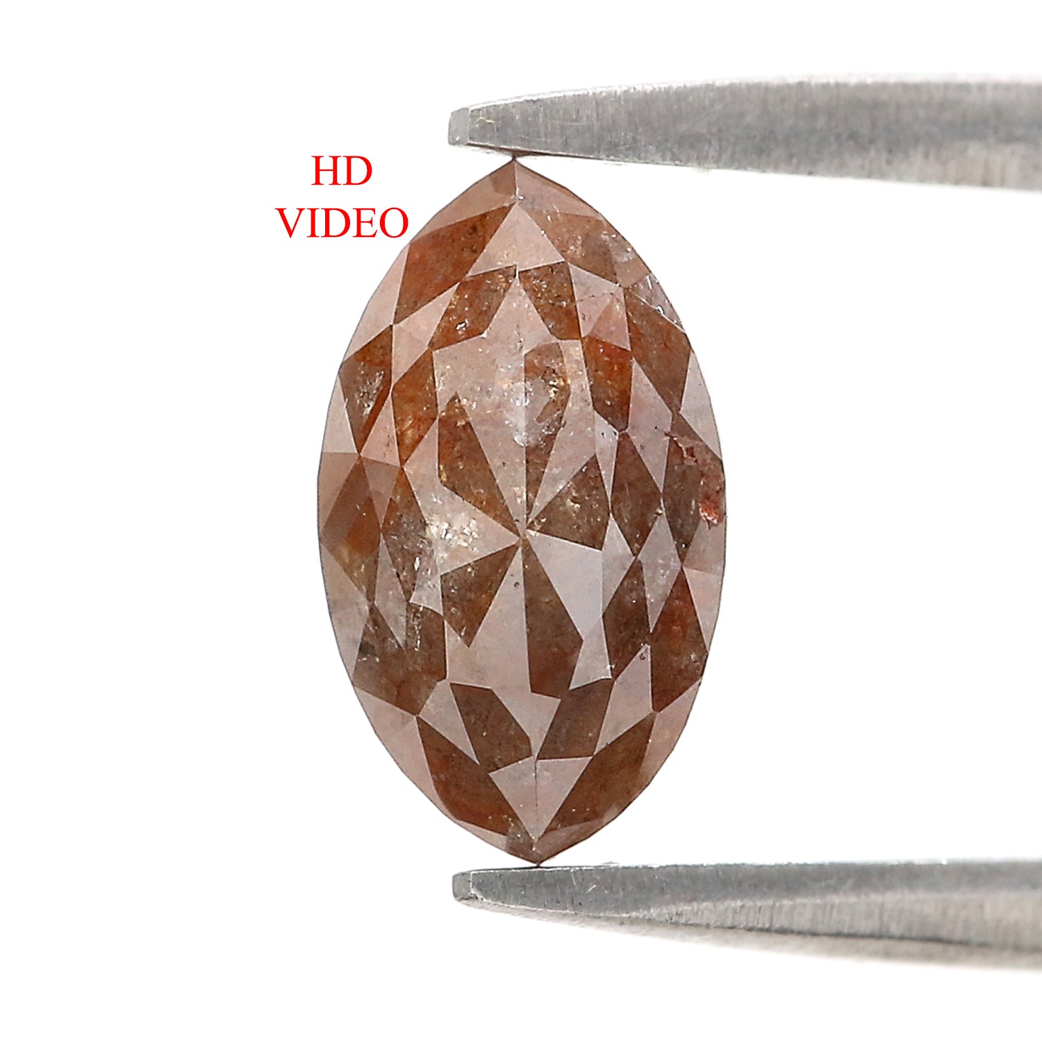 Natural Marquise Brown Diamond 1.57 CT Loose Rose Cut Brown Color Stone 9.30 MM Rustic Marquise Diamond For Custom Engagement Ring L3652