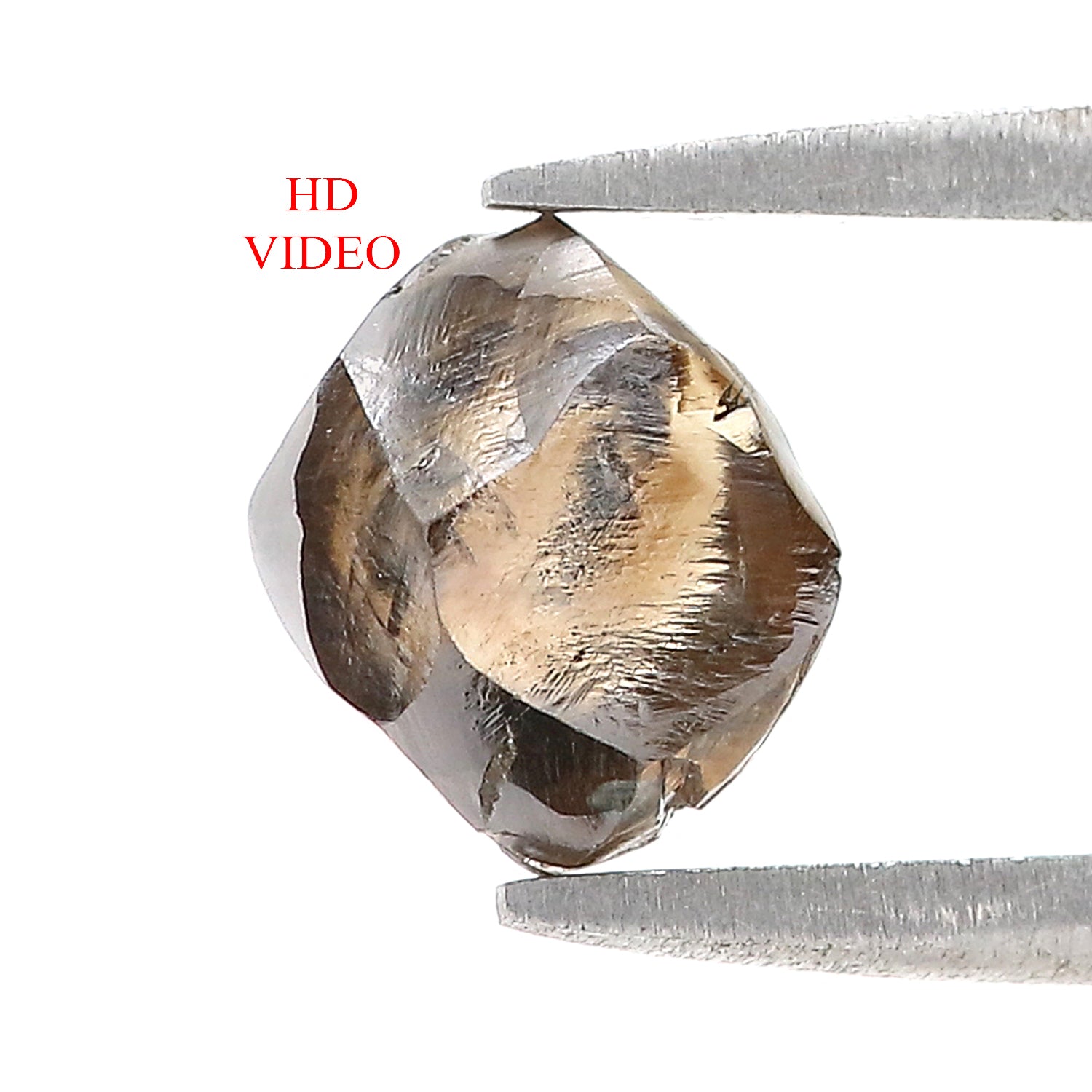 2.14 CT Natural Loose Rough Shape Diamond Brown Color Rough Cut Diamond 6.80 MM Natural Brown Diamond Rough Irregular Cut Diamond KR1329