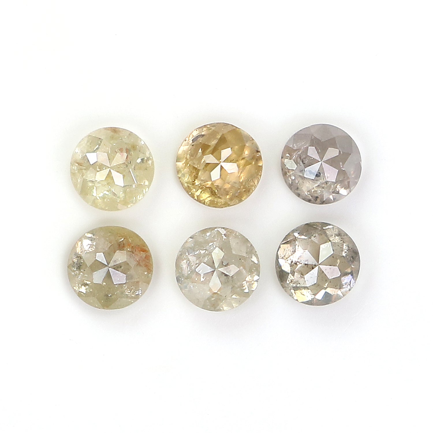 1.03 CT Natural Loose Round Rose Cut Diamond Grey Color Round Shape Diamond 2.90 MM Natural Loose Grey Color Round Rose Cut Diamond KQ167