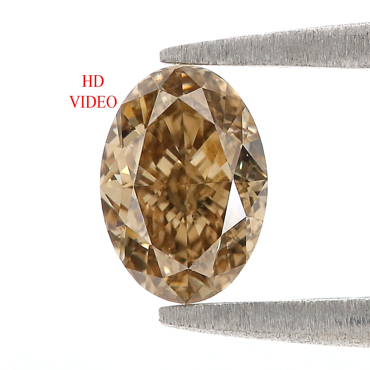 1.03 CT Natural Loose Oval Shape Diamond Brown Color Oval Cut Diamond 7.05 MM Natural Loose Diamond Brown Oval Brilliant Cut Diamond L3595
