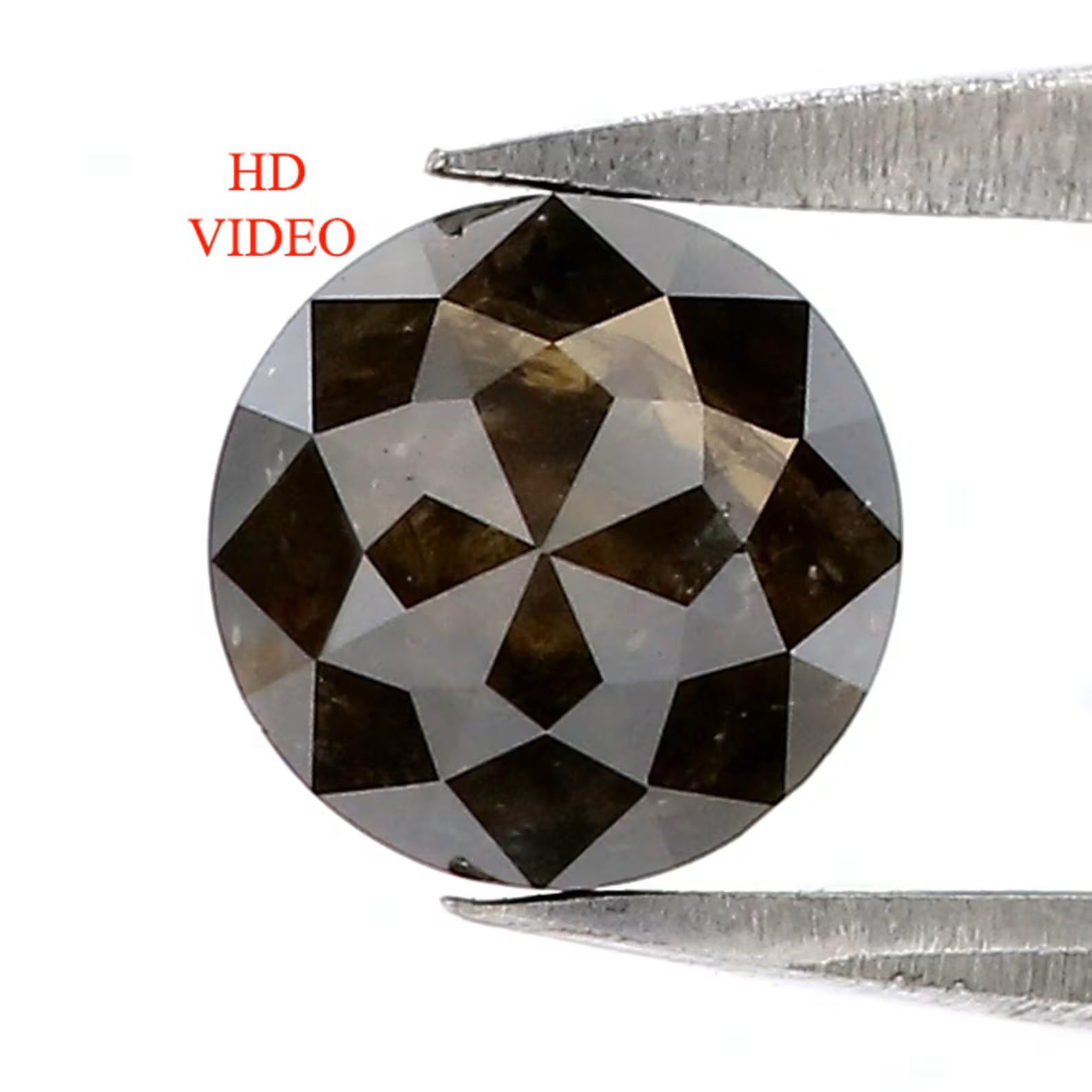 0.95 CT Natural Loose Round Rose Cut Diamond Black Color Round Shape Diamond 5.85 MM Natural Loose Black Color Round Rose Cut Diamond NQ345