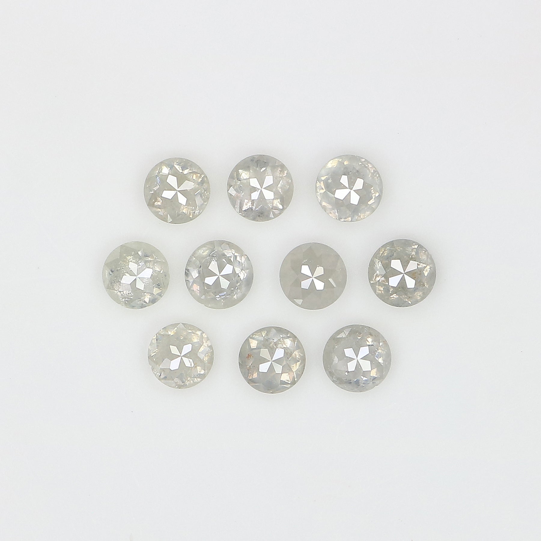 1.04 CT Natural Loose Round Rose Cut Diamond Grey Color Round Shape Diamond 2.60 MM Natural Loose Grey Color Round Rose Cut Diamond LQ3182