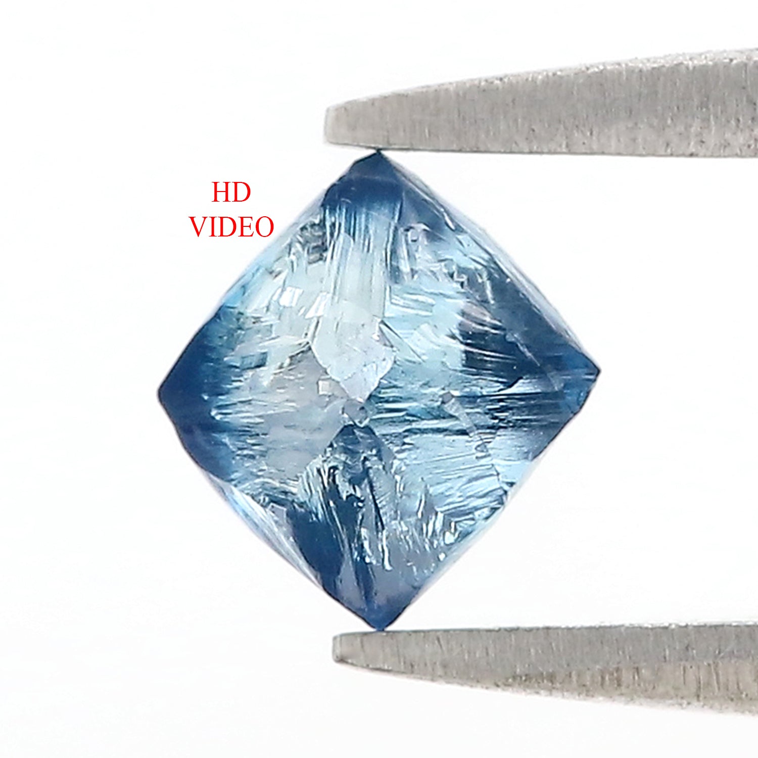 1.08 CT Natural Loose Rough Shape Diamond Blue Color Rough Cut Diamond 6.35 MM Natural Loose Blue Diamond Rough Irregular Cut Diamond L3555