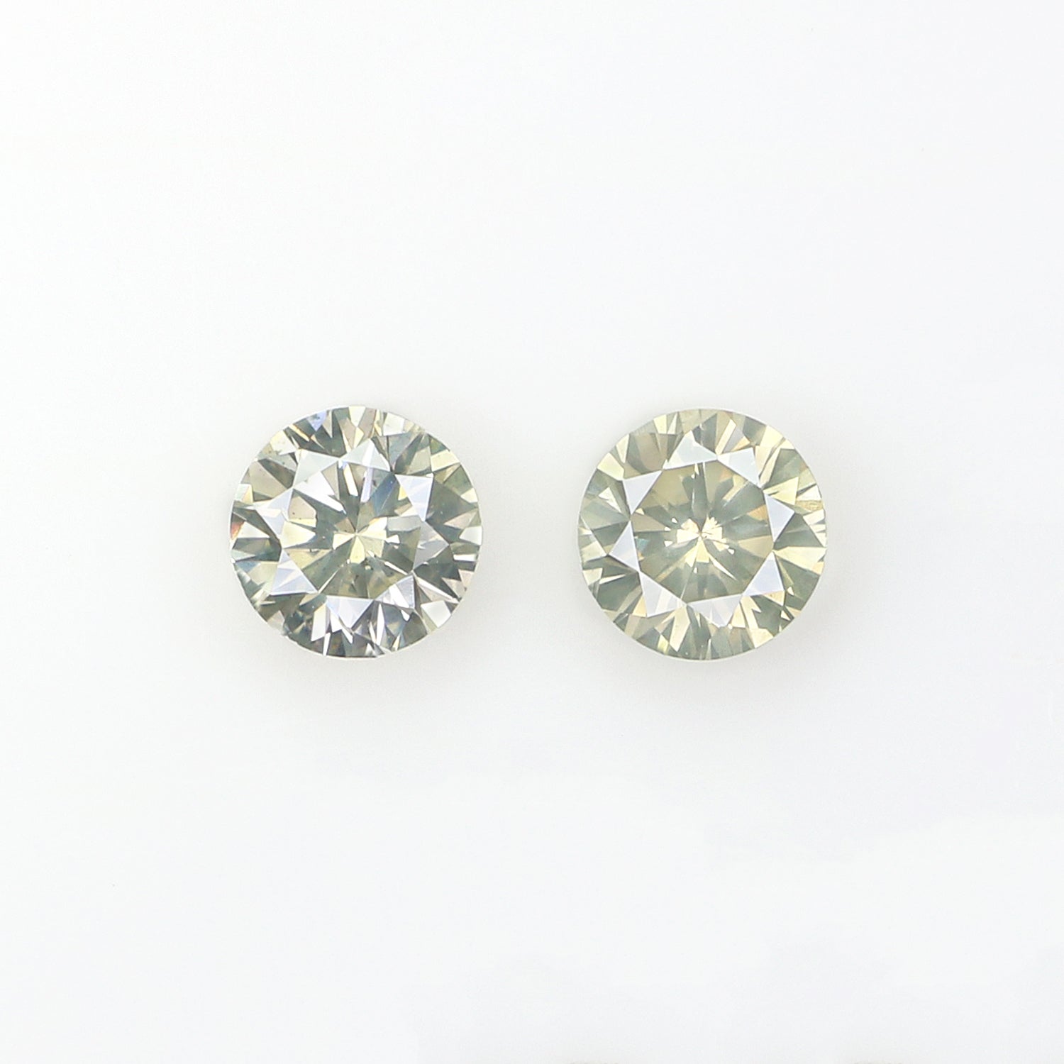 0.40 Ct Natural Loose Round Cut Pair Diamond White - I Color Round Cut Diamond 3.70 MM Natural Diamond Round Brilliant Cut Diamond LQ2172