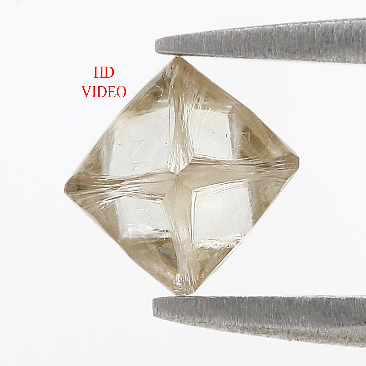 1.31 CT Natural Loose Rough Shape Diamond White-L Color Irregular Cut Diamond 6.90 MM Natural Loose White-L Color Rough UnCut Diamond L3542