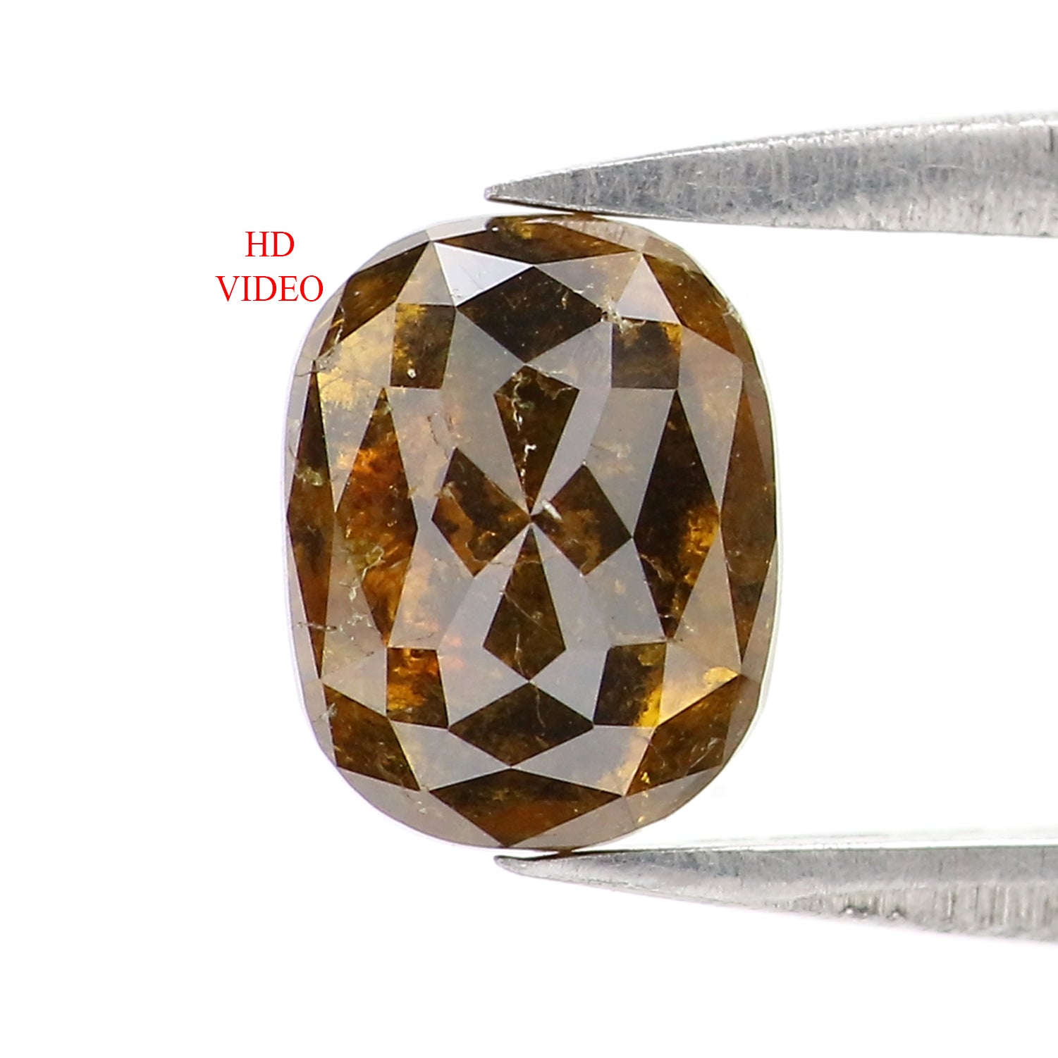 1.18 CT Natural Loose Oval Shape Diamond Brown Color Oval Cut Diamond 7.10 MM Natural Loose Brown Color Diamond Oval Rose Cut Diamond QL2867