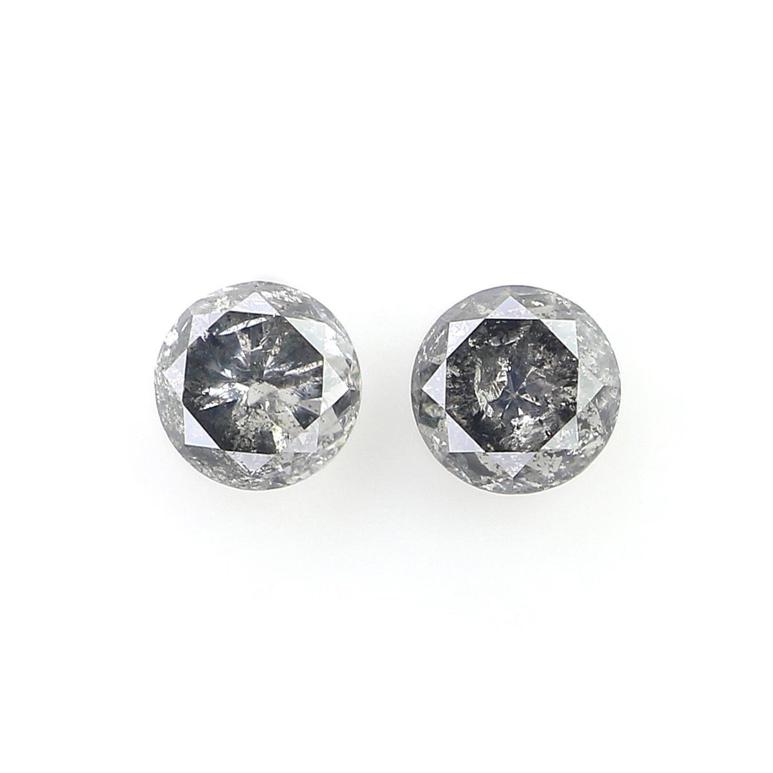 0.73 CT Natural Loose Round Shape Diamond Salt And Pepper Round Cut Diamond 4.10 MM Natural Loose Diamond Round Brilliant Cut Diamond NQ1504
