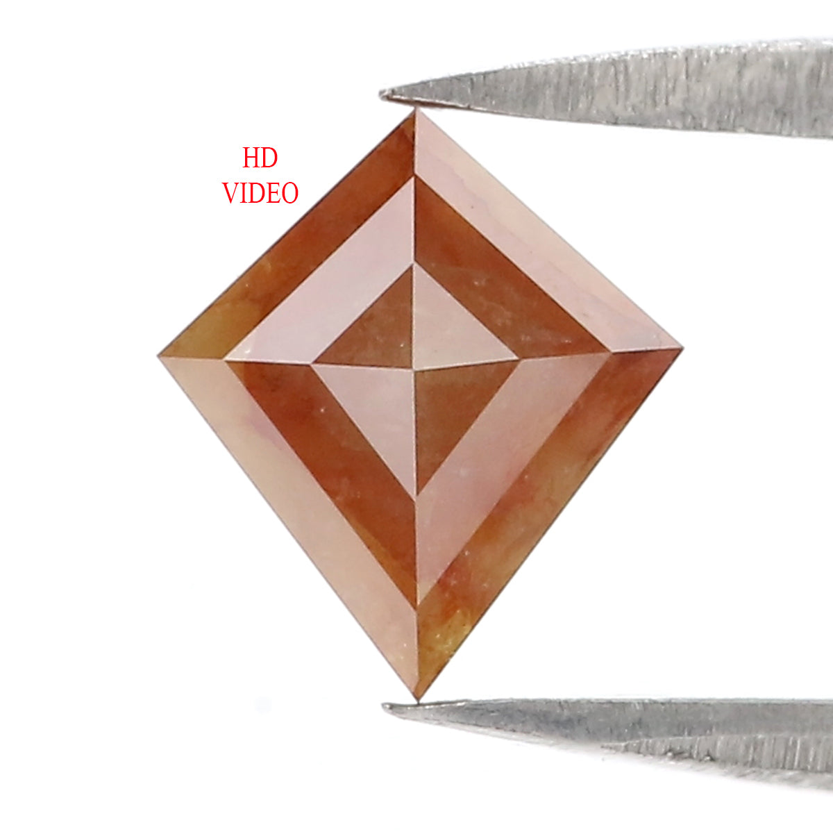1.29 CT Natural Loose Kite Shape Diamond Brown Color Kite Cut Diamond 7.90 MM Natural Loose Brown Kite Diamond Kite Rose Cut Diamond LQ9004