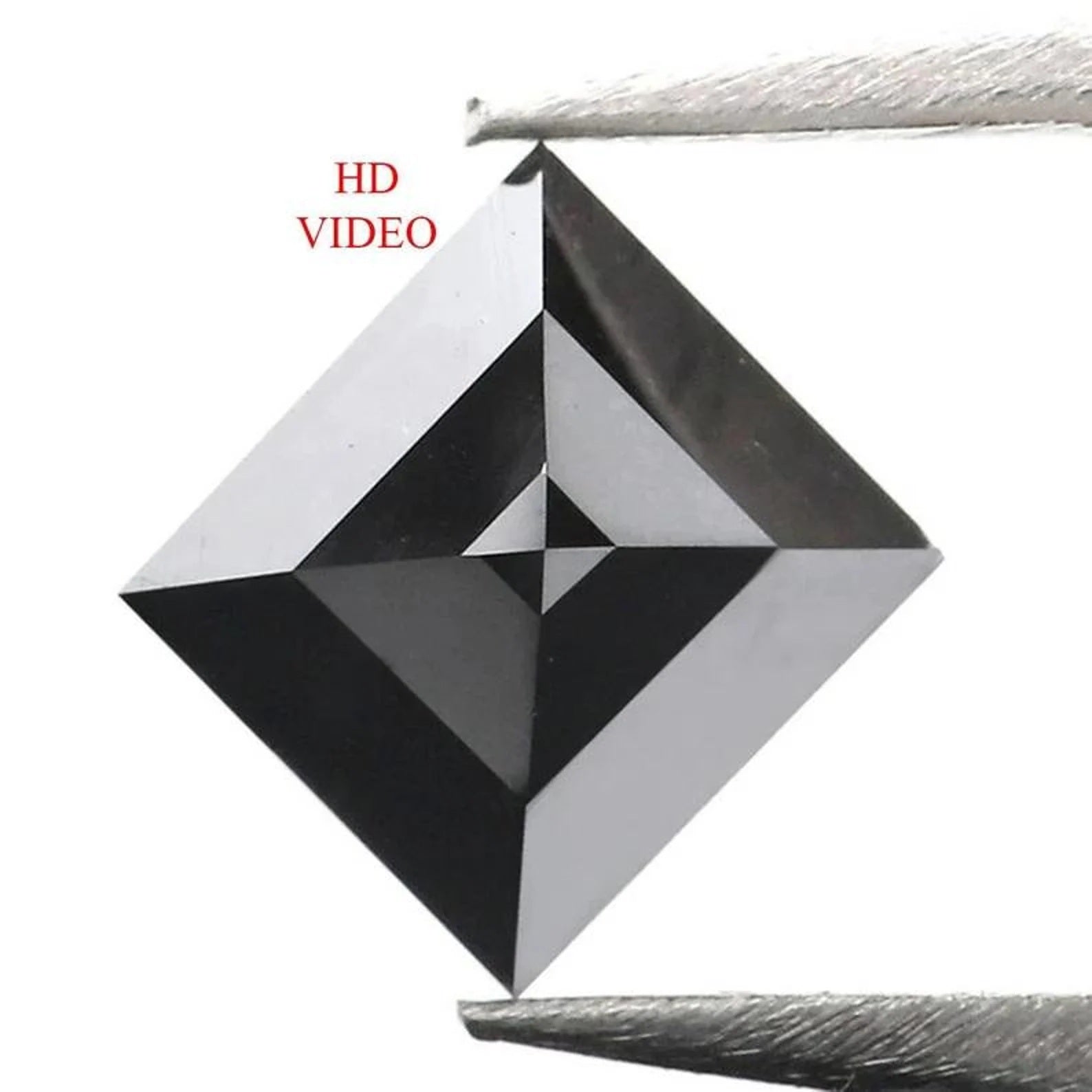 0.89 Ct Natural Loose Kite Shape Diamond Black Color Kite Cut Diamond 7.75 MM Natural Loose Diamond Black Color Kite Rose Cut Diamond NQ267