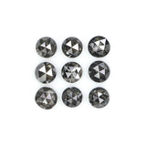 Natural Loose Round Cut Diamond, Salt And Pepper Round Diamond, Natural Loose Diamond, Round Rose Cut Diamond, 1.06 CT Round Shape KDK2670