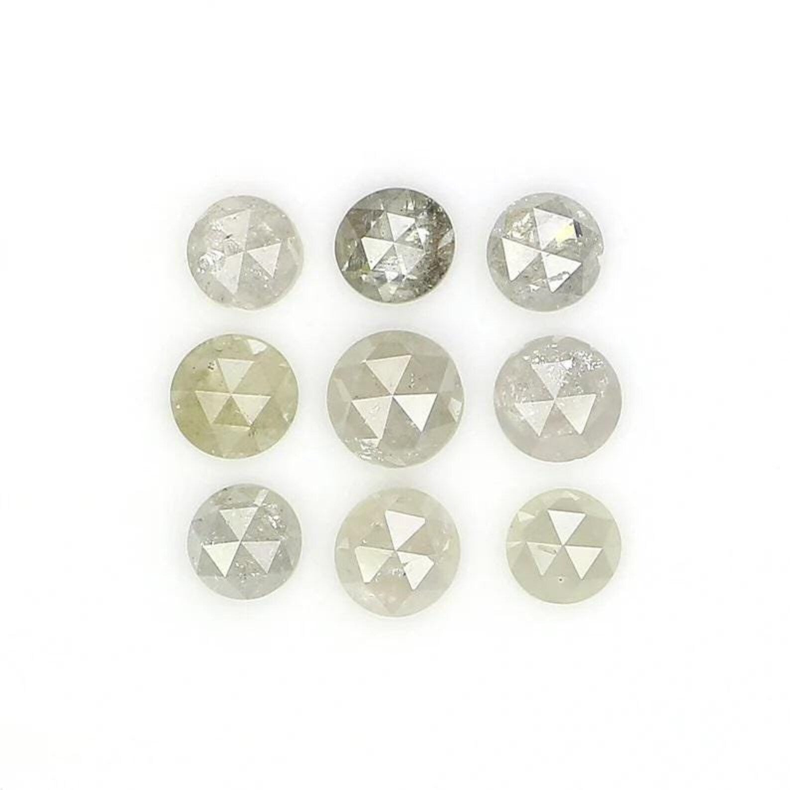 1.32 CT Natural Loose Round Shape Diamond Grey Color Round Diamond 3.10 MM Natural Loose Diamond Grey Color Round Rose Cut Diamond NQ2456