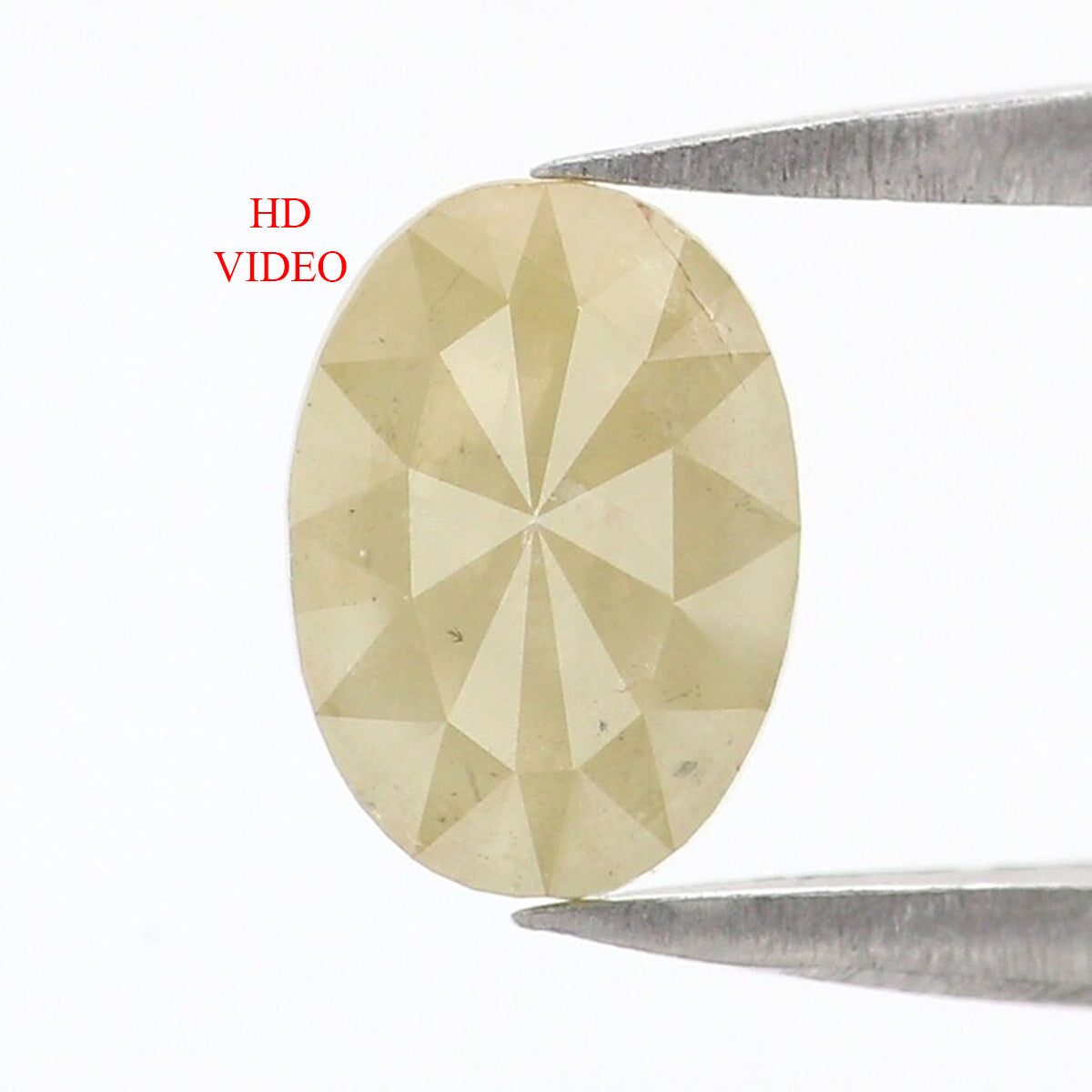 0.80 CT Natural Loose Oval Shape Diamond Yellow Color Oval Cut Diamond 7.00 MM Natural Loose Diamond Yellow Oval Rose Cut Diamond LQ8014