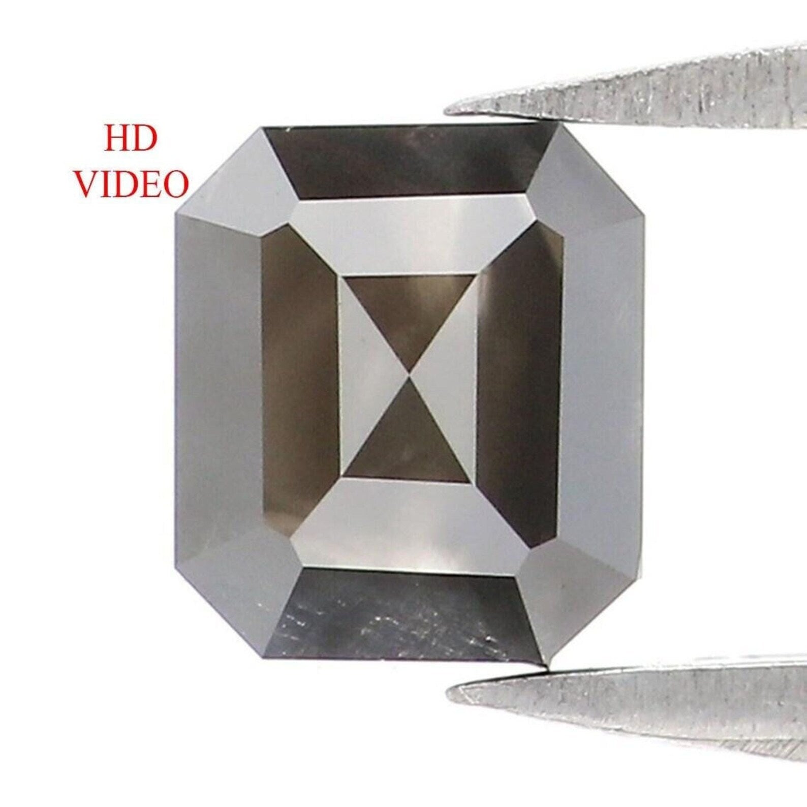 0.69 CT Natural Loose Square Shape Diamond Black Color Square Cut Diamond 5.40 MM Natural Loose Black Color Square Rose Cut Diamond NQ8506