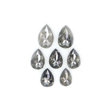 Natural Loose Pear Diamond, Salt And Pepper Pear Diamond, Natural Loose Diamond, Pear Rose Cut Diamond, 0.73 CT Pear Cut Diamond L2906