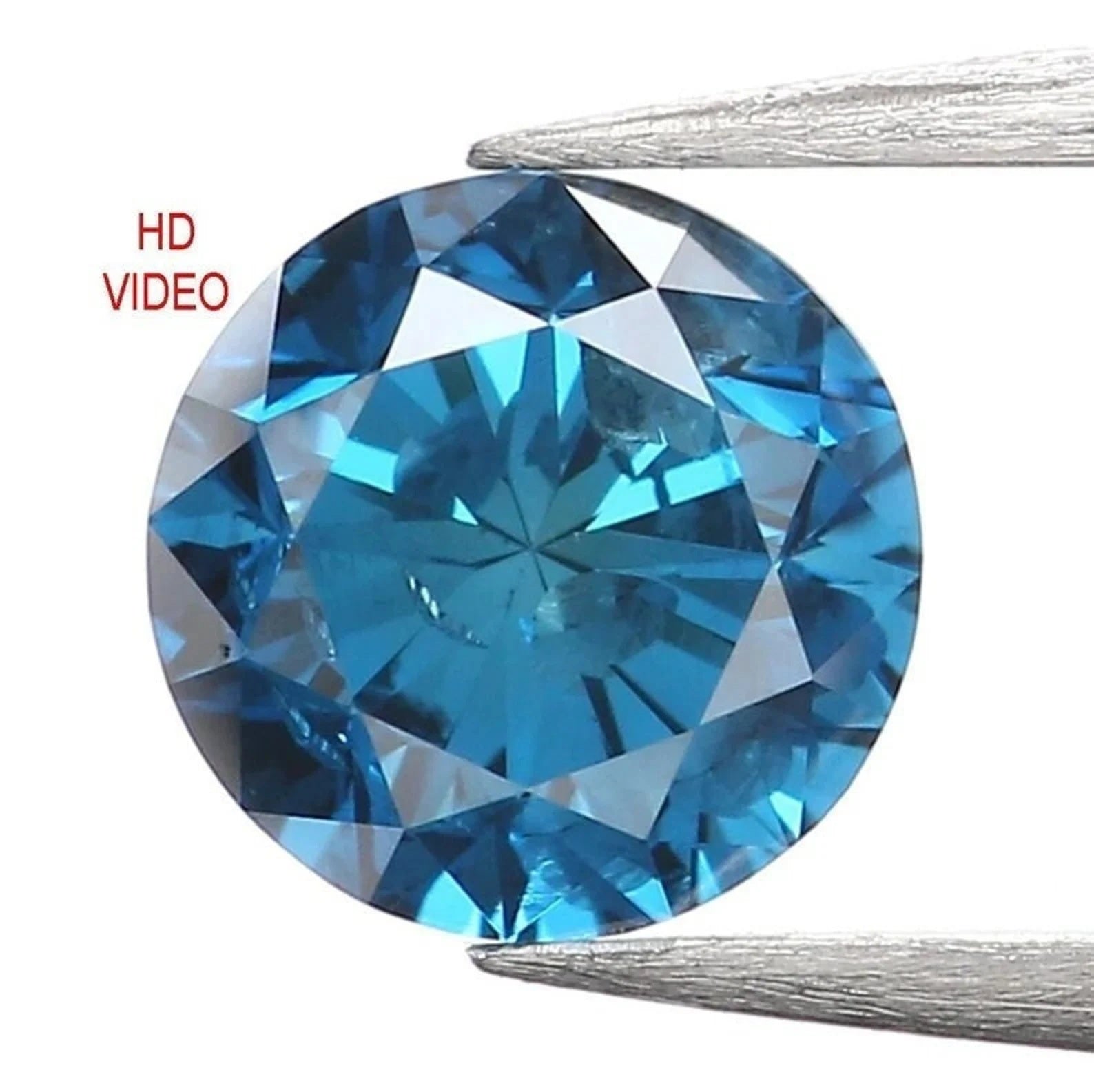 0.36 CT Natural Loose Round Shape Diamond Blue Color Round Cut Diamond 4.30 MM Natural Diamond Blue Color Round Brilliant Cut Diamond NQ626