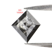 Natural Loose Kite Diamond, Salt And Pepper Kite Diamond, Natural Loose Diamond, Kite Rose Cut Diamond, Kite Cut 0.63 CT Kite Shape L2931