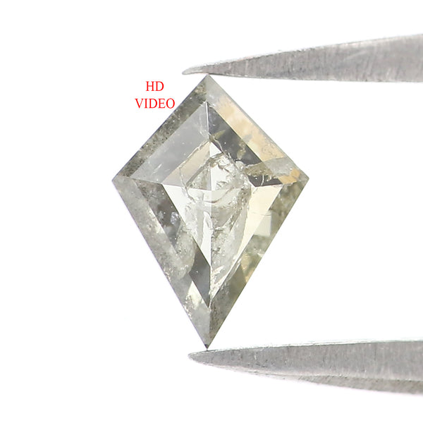 Natural Loose Kite Diamond, Salt And Pepper Kite Diamond, Natural Loose Diamond, Kite Rose Cut Diamond, Kite Cut 0.31 CT Kite Shape KR2673