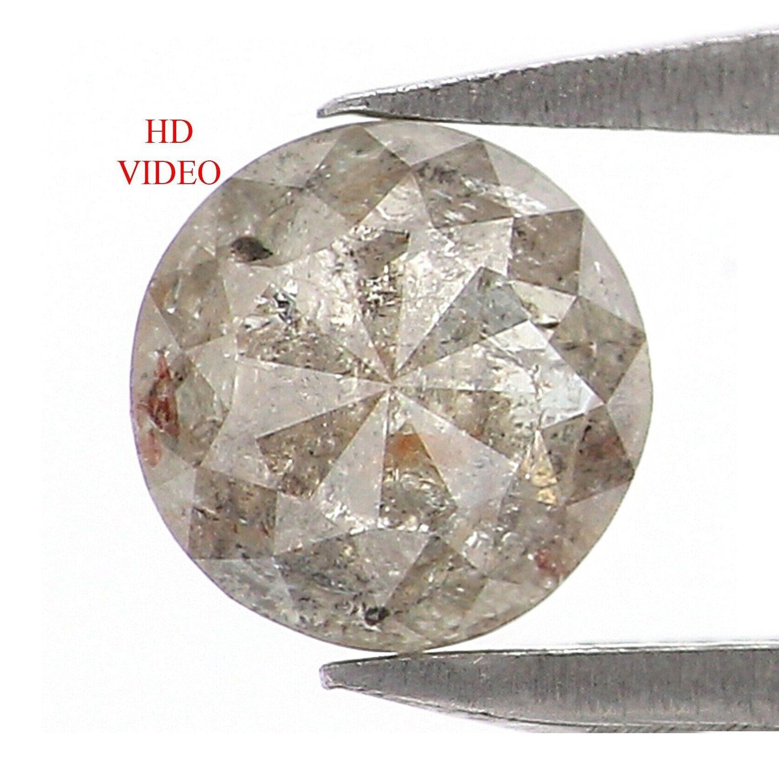 0.49 CT Natural Loose Rose Cut Diamond Grey Color Round Shape Diamond 4.90 MM Natural Loose Diamond Grey Round Rose Cut Shape Diamond NQ429