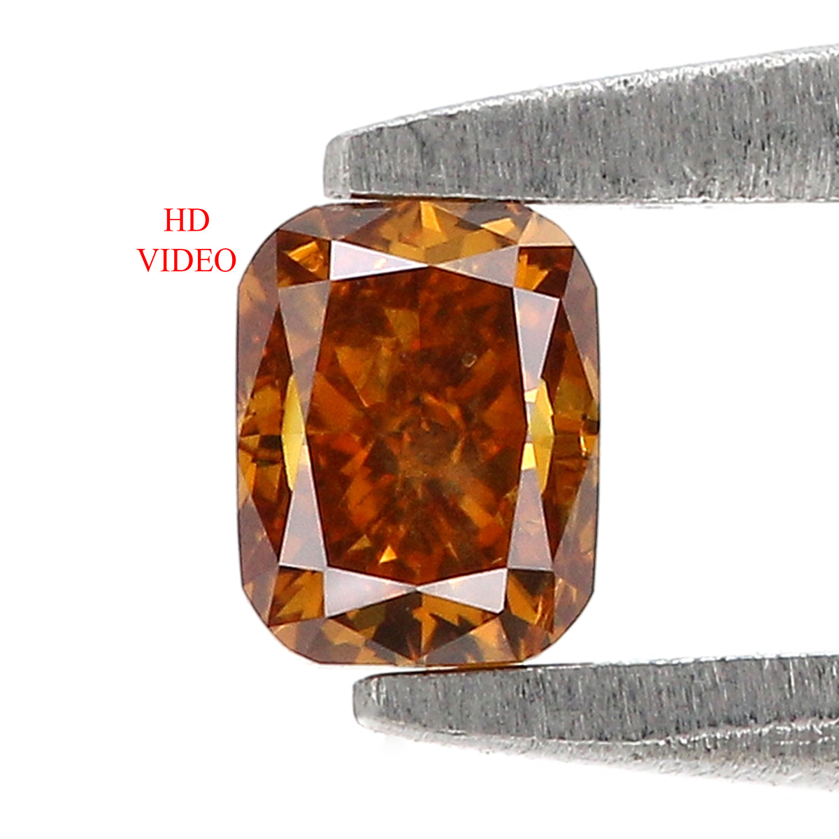 Natural Cushion Diamond 0.26 CT Loose Brilliant Cut Fancy Brown Color Stone 3.75 MM Cushion Rustic Diamond For Custom Engagement Ring L3700