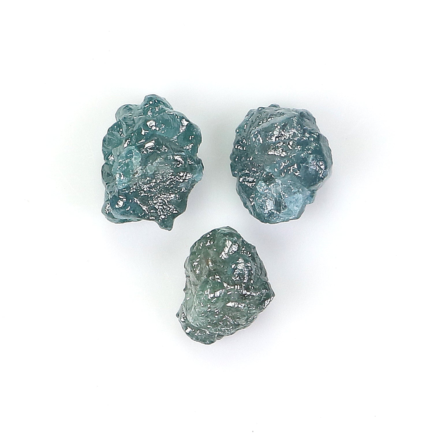 3.13 CT Natural Loose Rough Shape Diamond Blue Color Rough Cut Diamond 4.95 MM Natural Loose Blue Color Rough Irregular Cut Diamond LQ9319