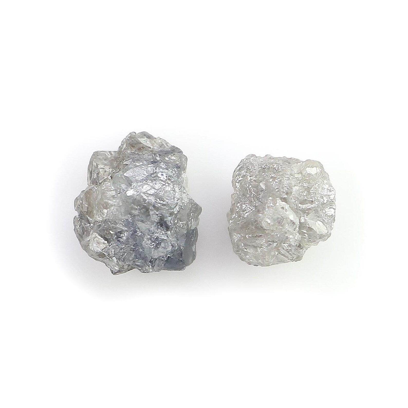 2.57 CT Natural Loose Rough Shape Diamond Black Color Rough Uncut Diamond 7.20 MM Natural Grey Diamond Rough Irregular Cut Diamond NQ2577
