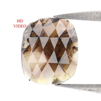 Natural Loose Cushion Brown Color Diamond 0.74 CT 7.50 MM Cushion Shape Rose Cut Diamond L6939