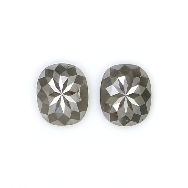 Natural Loose Cushion Pair Diamond, Grey Color Diamond, Natural Loose Diamond, Cushion Cut Diamond, 1.70 CT Cushion Cut Pair Diamond L2990