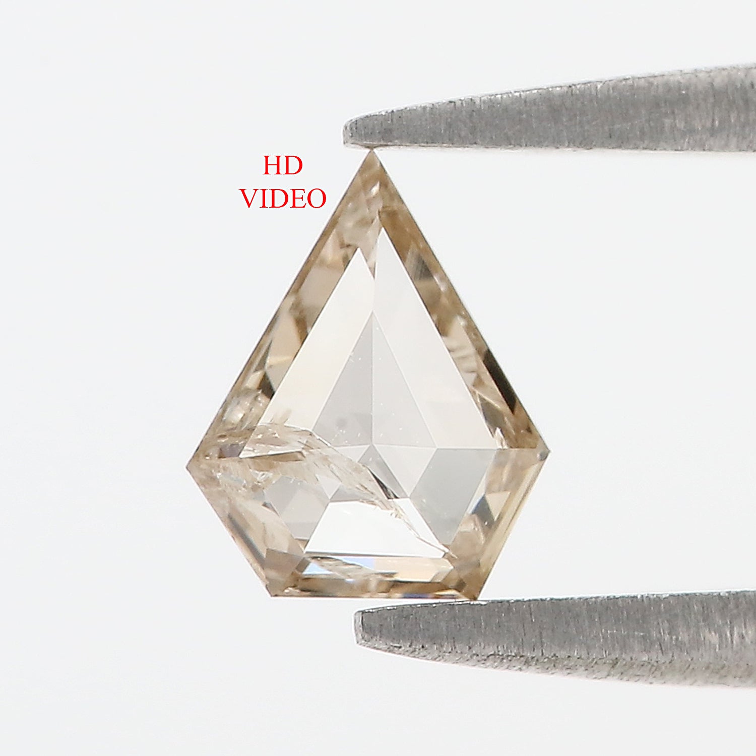 0.69 CT Natural Loose Shield Shape Diamond Brown Color Shield Cut Diamond 5.20 MM Natural Loose Brown Color Shield Rose Cut Diamond LQ4975