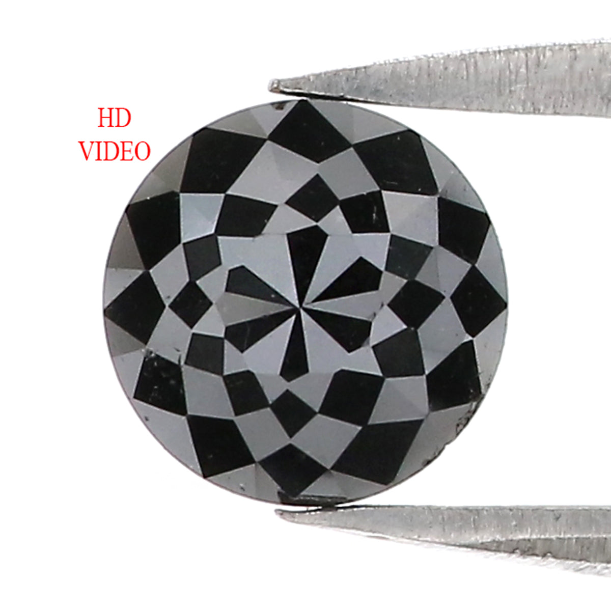 1.07 CT Natural Loose Round Rose Cut Diamond Black Color Round Cut Diamond 6.50 MM Natural Loose Diamond Round Rose Cut Shape Diamond QL3031